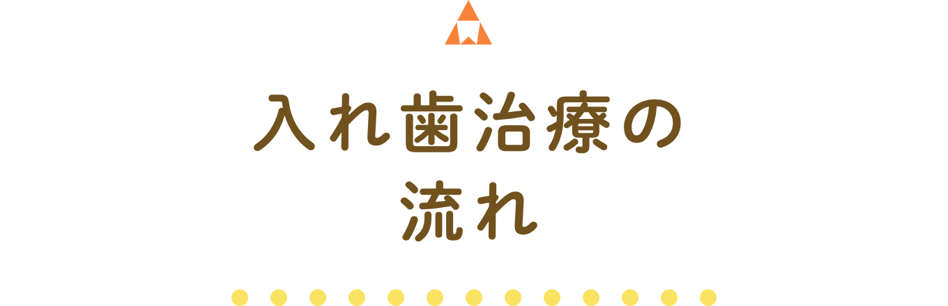 入れ歯治療の流れ